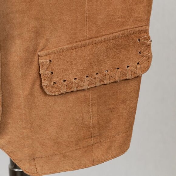 Vintage Amanda Smith silky suede vest size M - Picture 6 of 8